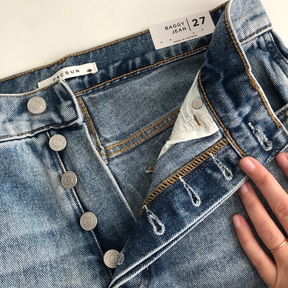 NWT Pacsun High Rise Baggy Jeans size 27 - Picture 11 of 11